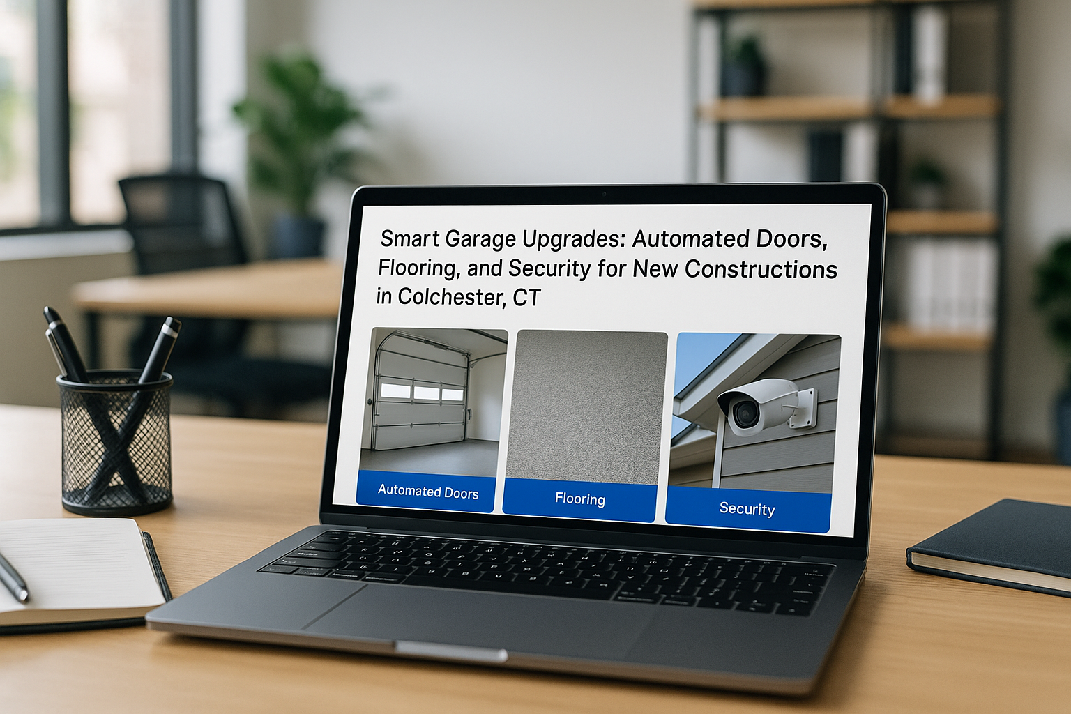 Smart Garage Upgrades: Automated Doors, Flooring, and Security for New Constructions in Colchester, CT