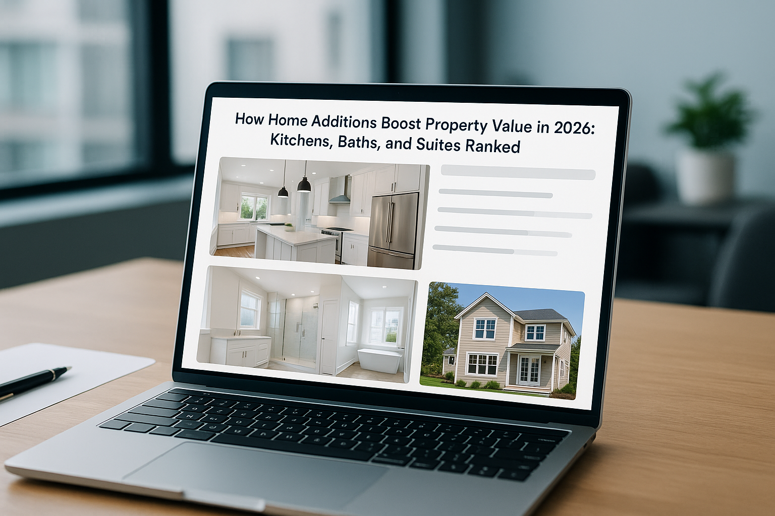 How Home Additions Boost Property Value in 2026: Kitchens, Baths, and Suites Ranked