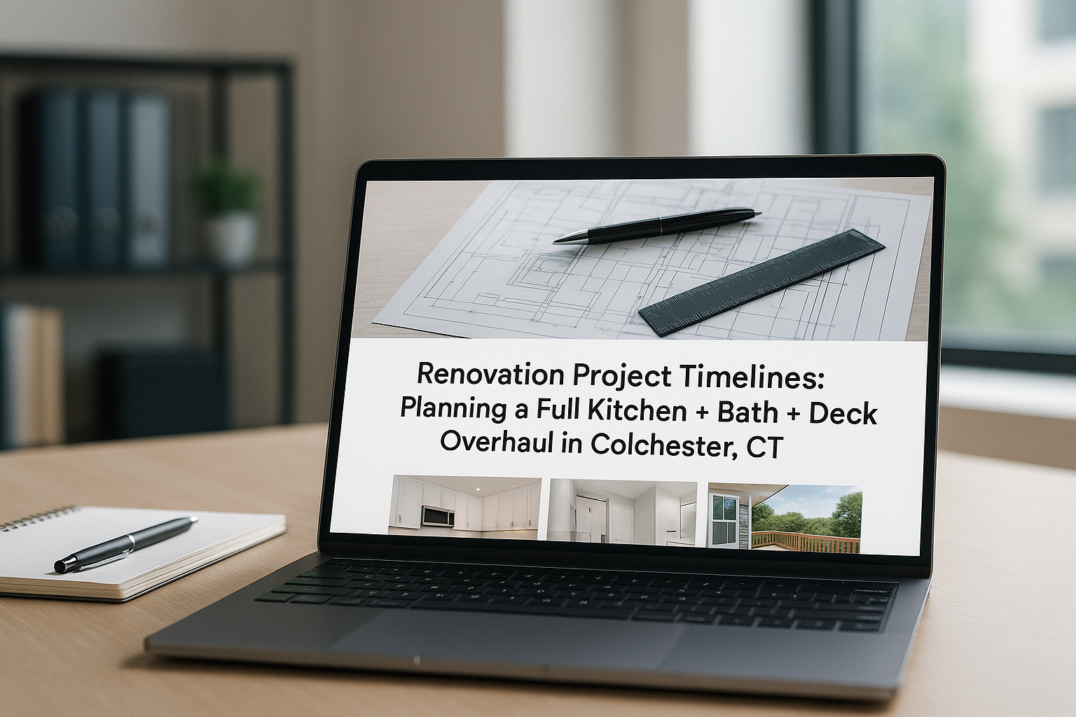 Renovation Project Timelines: Planning a Full Kitchen + Bath + Deck Overhaul in Colchester, CT